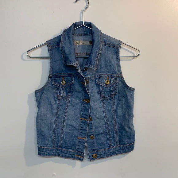 GJG Jackets & Blazers - GJG brand Jean button down vest size S